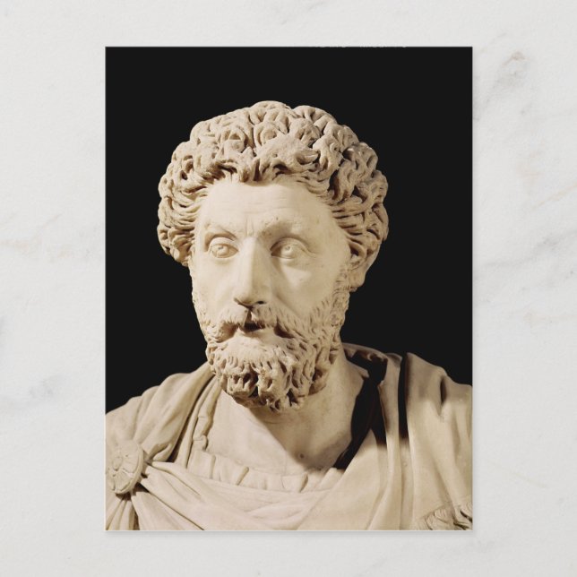 Byst av Marcus Aurelius Vykort (Framsida)