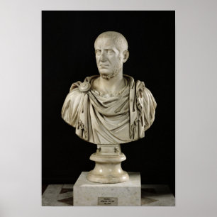 Byst av Marcus Claudius Tacitus Poster