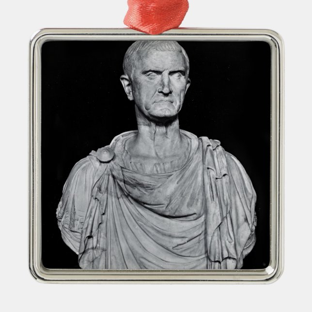Byst av Marcus Licinius Crassus Julgransprydnad Metall (Framsidan)