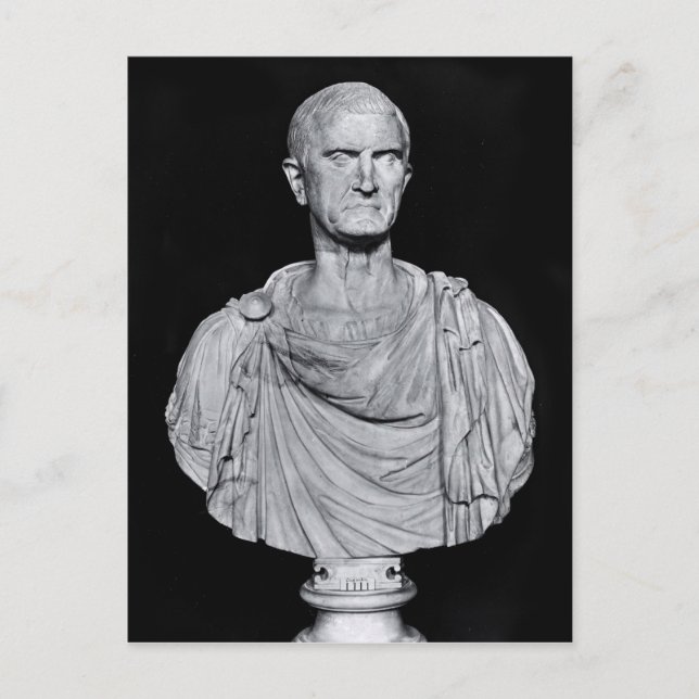 Byst av Marcus Licinius Crassus Vykort (Framsida)