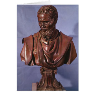 Byst av Michelangelo Buonarroti Hälsningskort