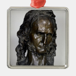Byst av Nicolo Paganini 1830 Julgransprydnad Metall