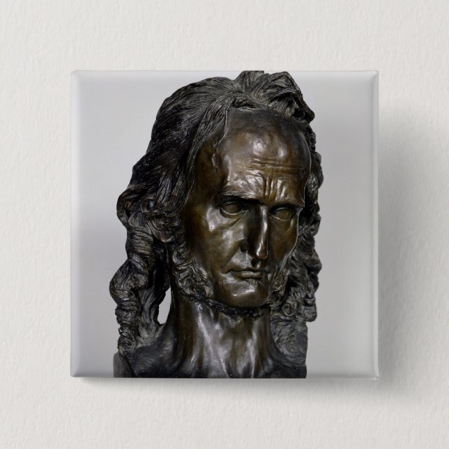 Byst av Nicolo Paganini 1830 Knapp (Framsida)