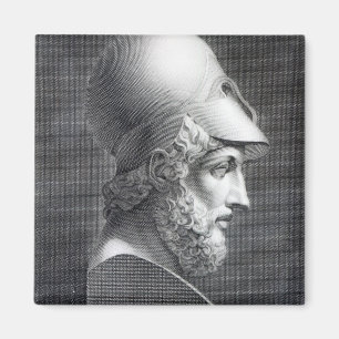 Byst av Pericles som inristas av Giuseppe Cozzi Magnet