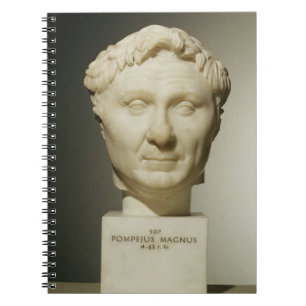 Byst av Pompey (106-48 BC) c.60 BC (marmor) Anteckningsbok