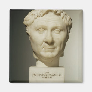 Byst av Pompey (106-48 BC) c.60 BC (marmor) Magnet