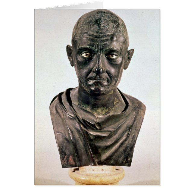 Byst av Publius Cornelius Scipio 'Africanus Hälsningskort (Framsidan)