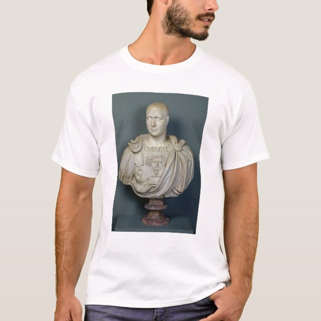 Byst av Publius Cornelius Scipio 'Africanus Tee Shirt (Framsida)