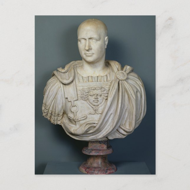 Byst av Publius Cornelius Scipio 'Africanus Vykort (Framsida)
