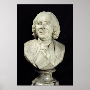 Byst av Rene Antoine Ferchault de Reaumur 1751 Poster