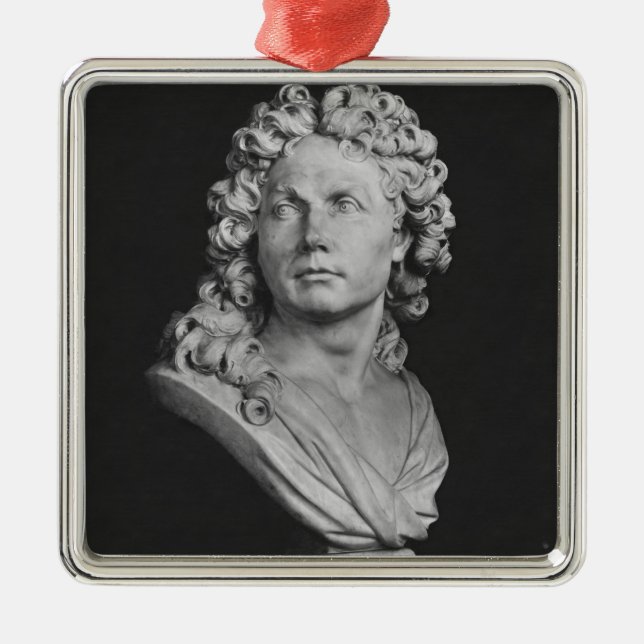 Byst av Robert de Cotte, 1707 Julgransprydnad Metall (Framsidan)