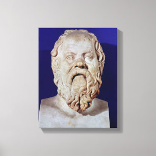 Byst av Socrates Canvastryck