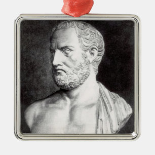 Byst av Thucydides som inristas av Barbant Julgransprydnad Metall
