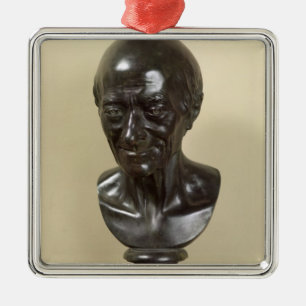 Byst av Voltaire 1778 Julgransprydnad Metall