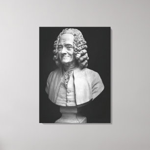 Byst av Voltaire Canvastryck