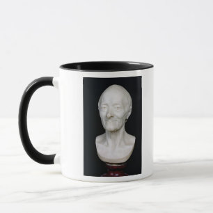 Byst av Voltaire utan hans wig, 1778 Mugg