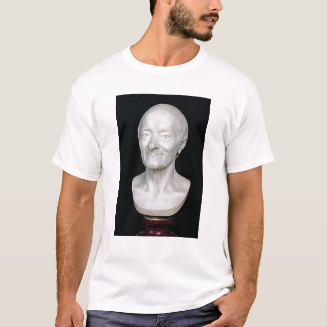 Byst av Voltaire utan hans wig, 1778 Tee (Framsida)