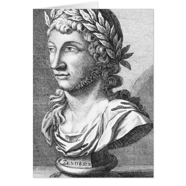Byst av Xenophanes Hälsningskort (Framsidan)