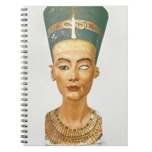 Bysten av drottningen Nefertiti, beklär beskådar Anteckningsbok