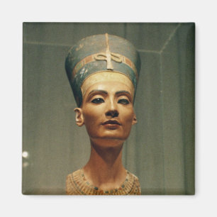 Bysten av drottningen Nefertiti, beklär beskådar Magnet