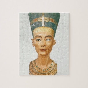 Bysten av drottningen Nefertiti, beklär beskådar, Pussel