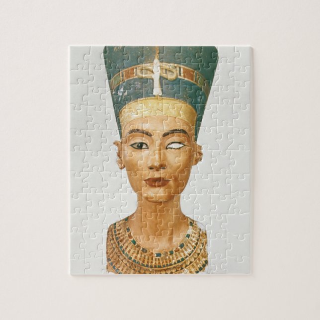 Bysten av drottningen Nefertiti, beklär beskådar, Pussel (Vertikal)
