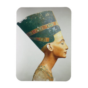 Bysten av drottningen Nefertiti, sida beskådar, Magnet