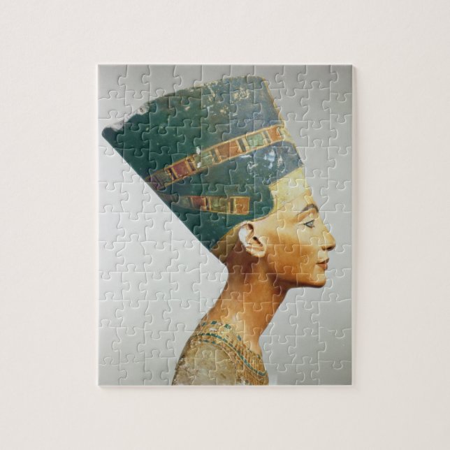 Bysten av drottningen Nefertiti, sida beskådar, Pussel (Vertikal)