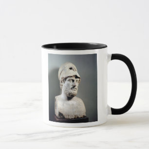 Bysten av Pericles kopierar av ett grekiskt Mugg
