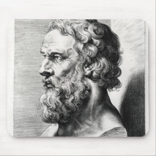 Bysten av Plato inristade vid Lucas Emil Musmatta