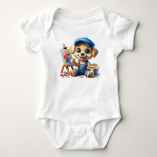 "Bysthållare i baby, för barn, lustigt vattenfärgs T Shirt