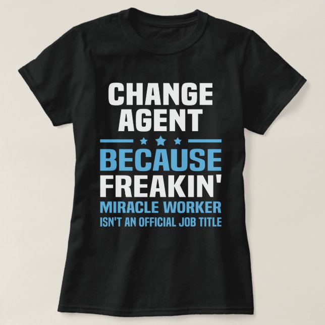 Byt Agent T Shirt (Design framsida)