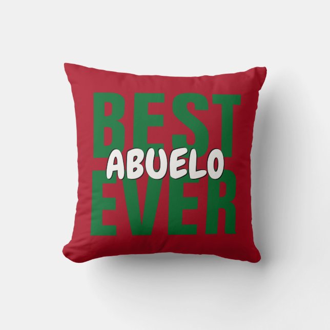 Byt ALLA BÄST Abuelo Abuela EVER Kudde (Framsida)