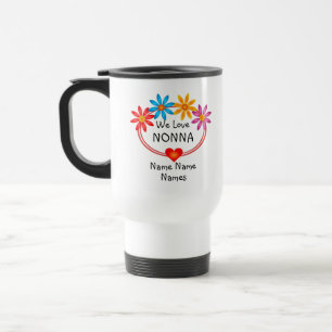 Byt ALLA Namn Kids Namn NONNA Flower Heart Resemugg