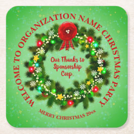 Byt ALLA texturorganisationens Jul-kvadrat i Party Underlägg Papper Kvadrat