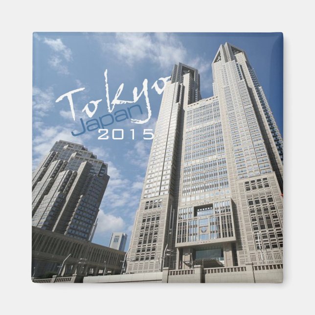 Byt år för Tokyo Japan Travel Fridge Magnet (Framsidan)