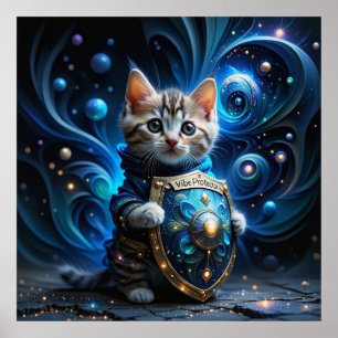 Byt folk, inte vibe: Kitten Wisdom Poster