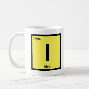 Byt första Namn-året Periodisk Bord I J L Kaffemugg