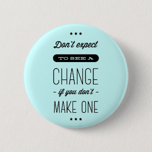 Byt, framgångsrikt, mål Motivational Blue Pin Knapp