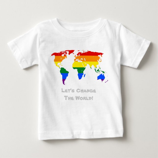 Byt gay pride T-Shirt (Framsida)