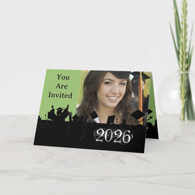 Byt inbjudan till Studenten Färg och år (Framsida)