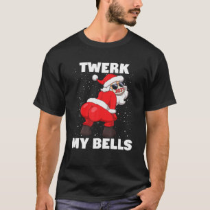 Byt Jultomten i Mask Twerk My Klockor Jesus T Shirt