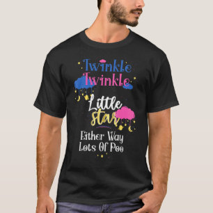 Byt mellan två små stjärnor, antingen en massa Po T Shirt