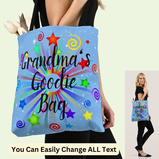 Byt Namn mormors Goodie Bag Tote Tygkasse (Skapare uppladdad)