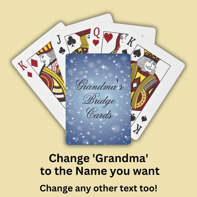 Byt Namn & spel Grandmas Bridge Casinokort (Skapare uppladdad)