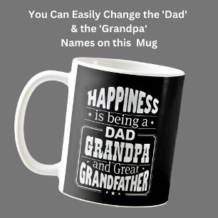 Byt Pappa och farfar, lycka Underbar farfar Kaffemugg