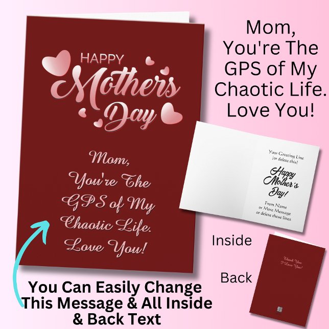 Byt text, du är GPS i mitt kaotiska liv Kort (Skapare uppladdad)