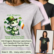 Byt text, irländska drakar, Roligten Leprechaunsar