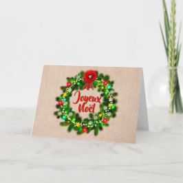 Byt text Karte de voeux joyeux Noël Hälsning Kort
