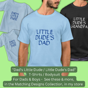 Byt text / Rubrik "Pappa Little Boy" Far Son T Shirt